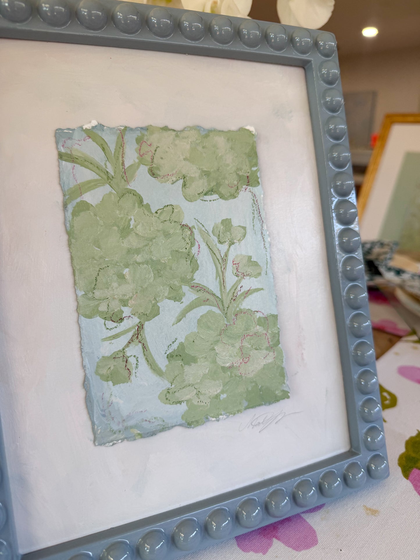 Bubble Hydrangeas Framed II