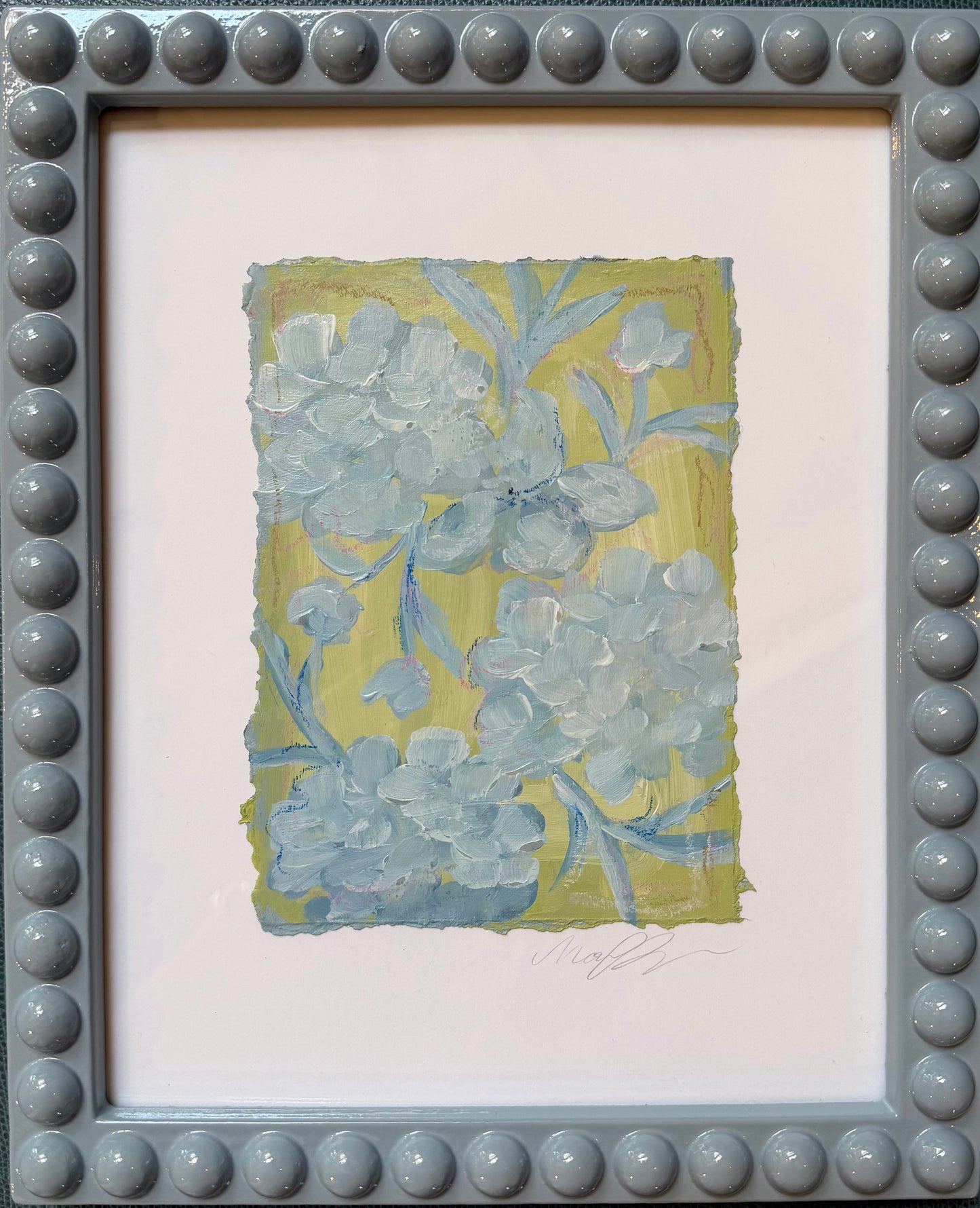 Bubble Hydrangeas Framed