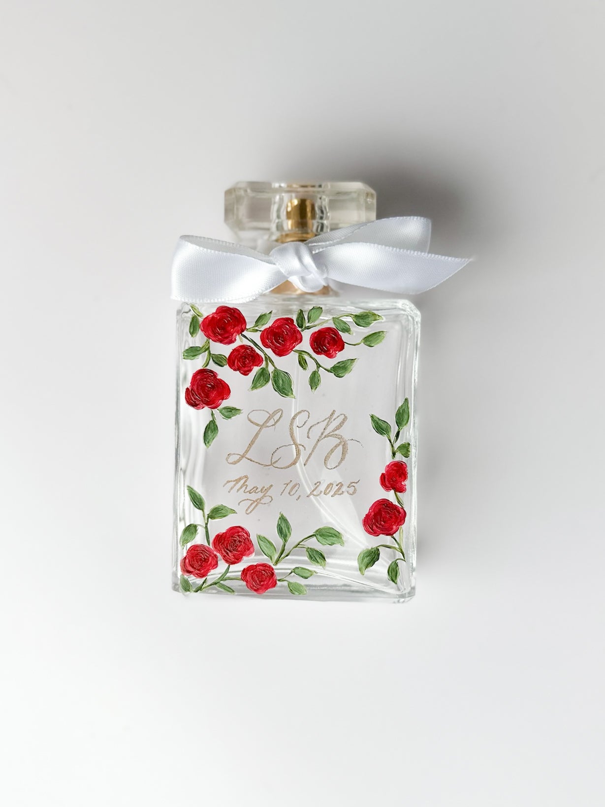 Custom Hand-Painted Perfume Bottle