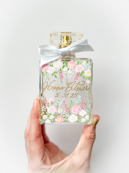 Custom Hand-Painted Perfume Bottle