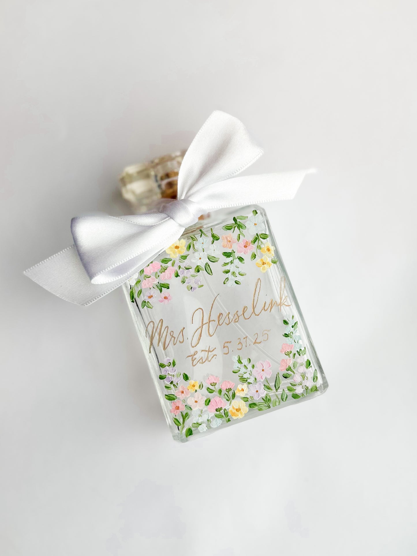 Custom Hand-Painted Perfume Bottle