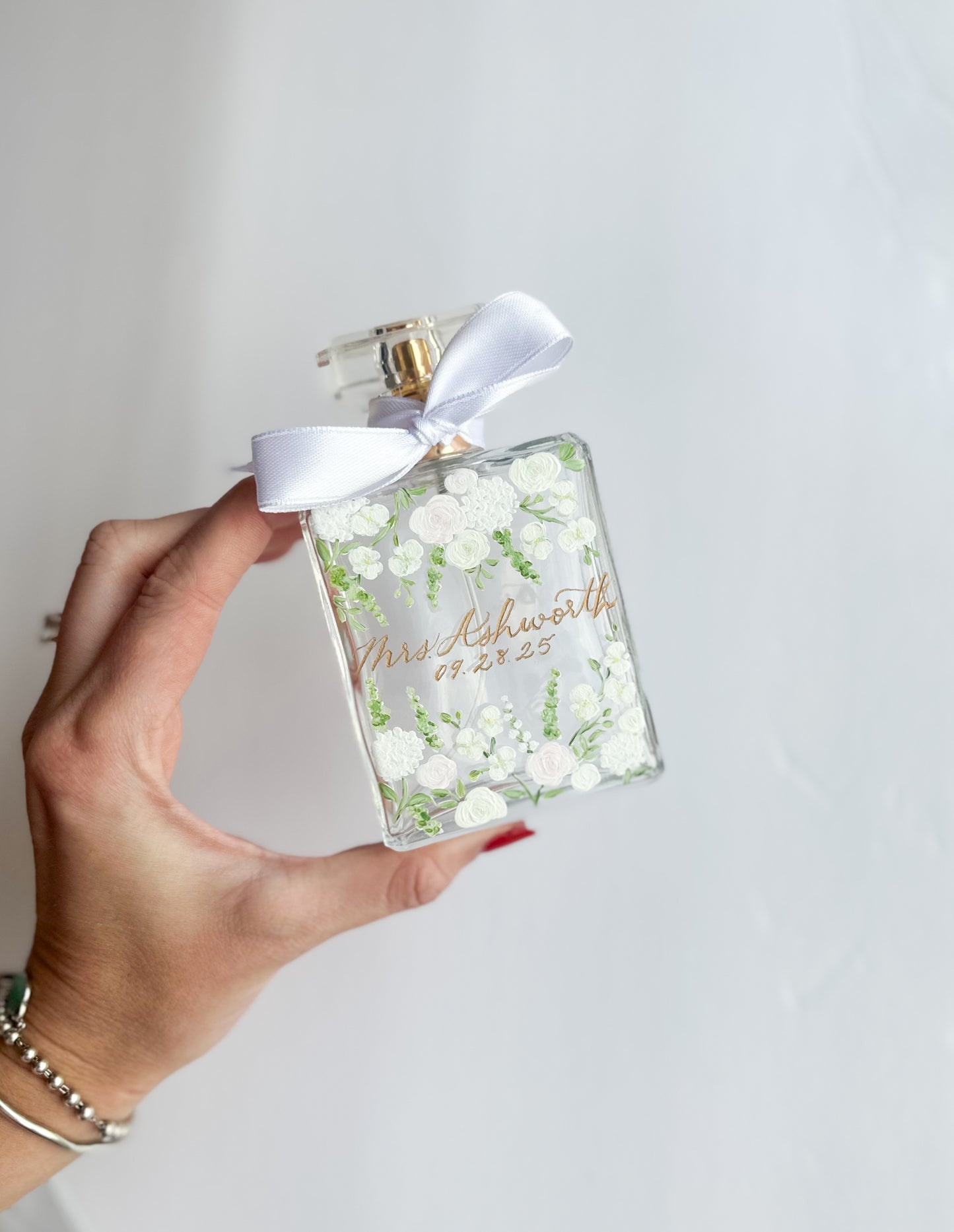 Custom Hand-Painted Perfume Bottle