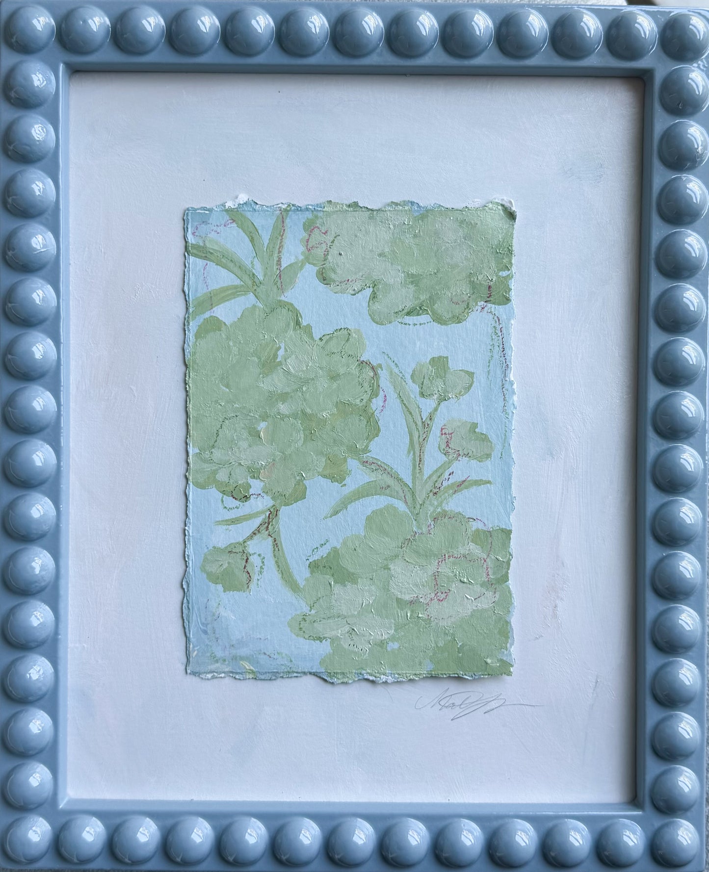 Bubble Hydrangeas Framed II