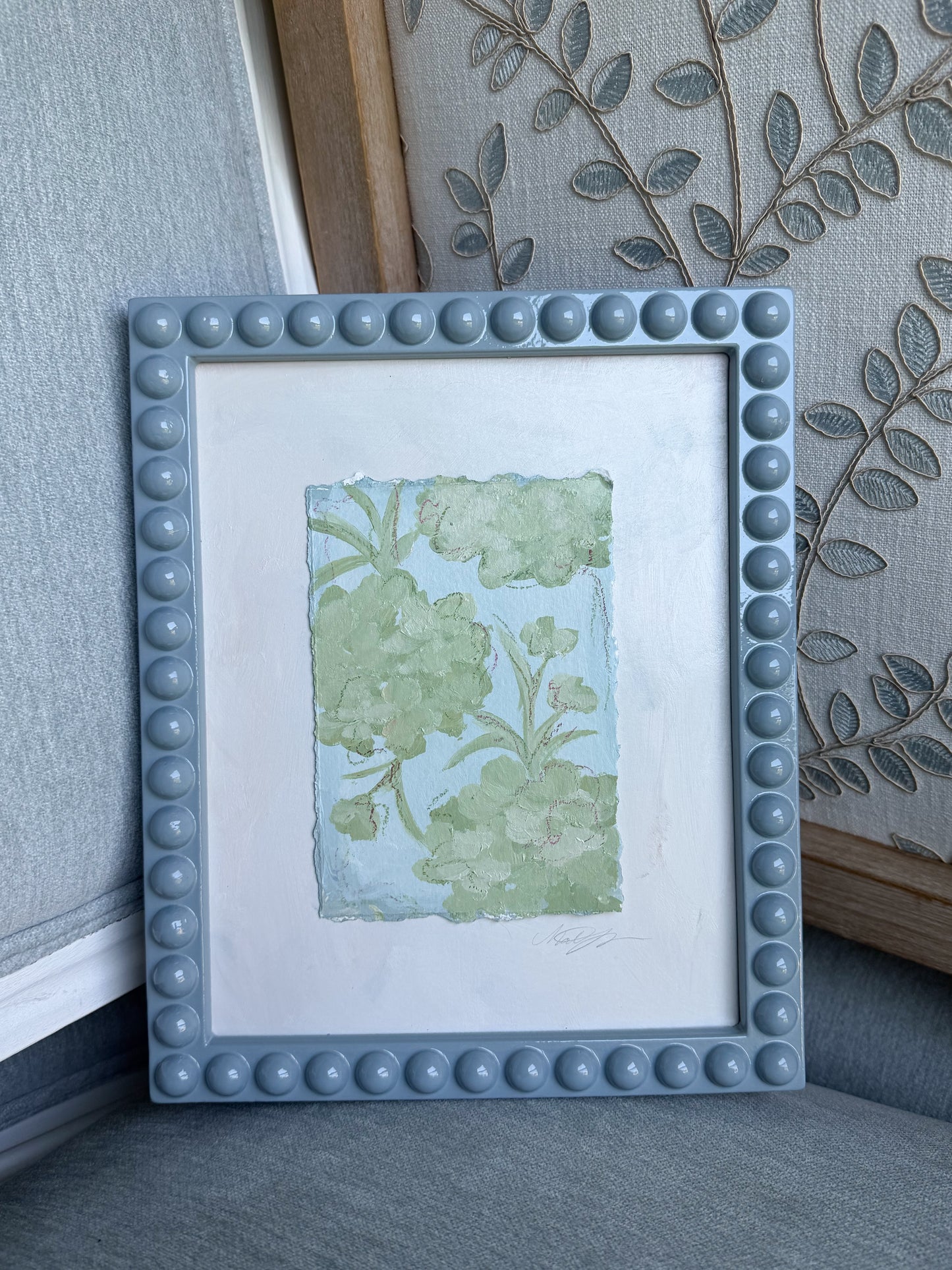 Bubble Hydrangeas Framed II