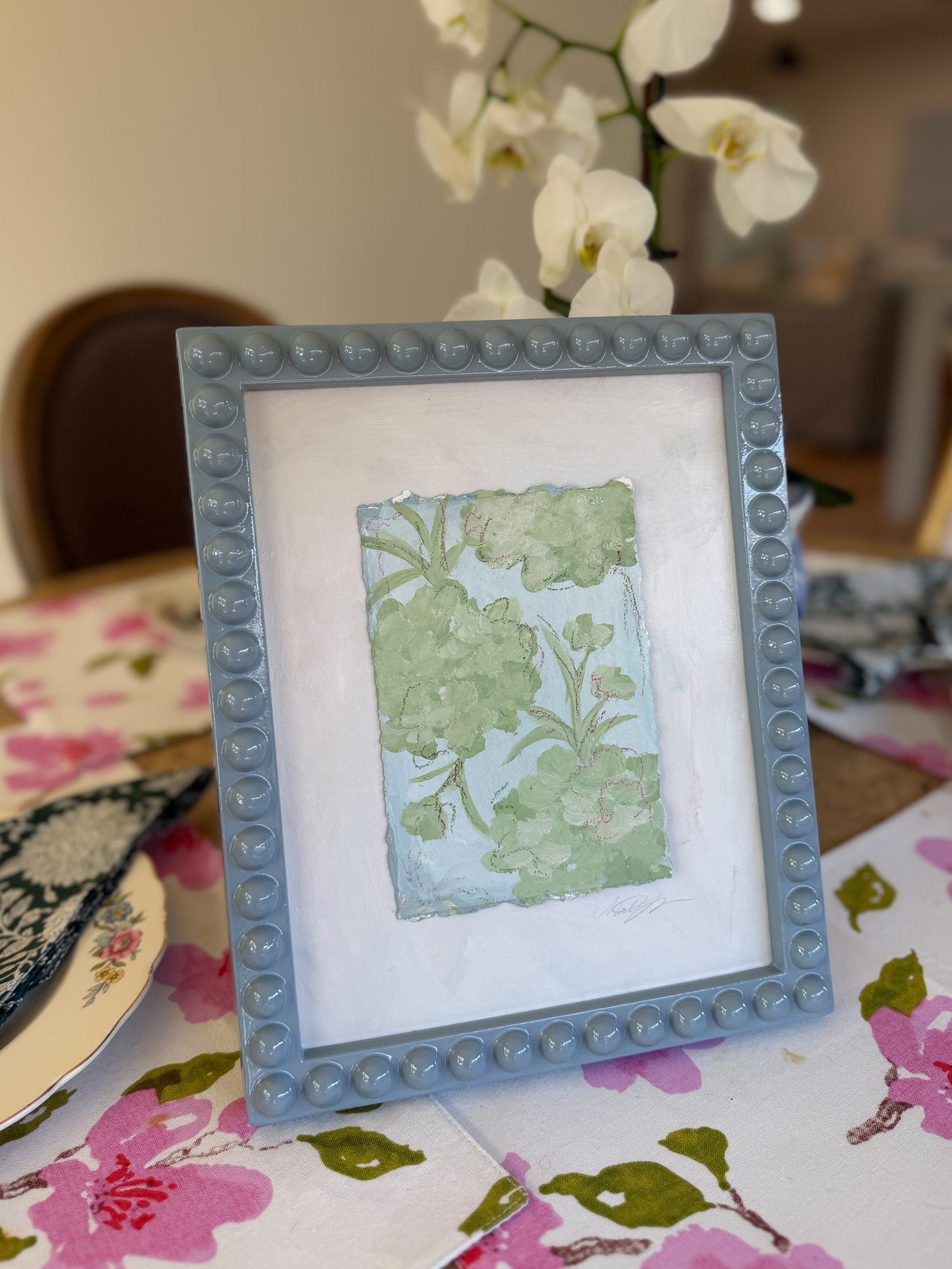 Bubble Hydrangeas Framed II